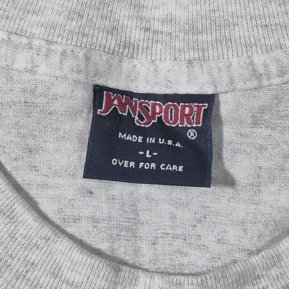 Vintage Notre Dame Shirt Mens‎ Large Gray NCAA Single Stitch JanSport 90s Tee - Picture 4 of 8
